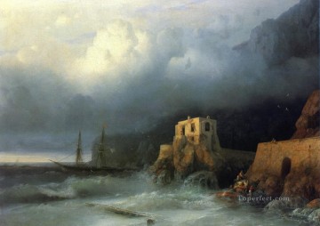 救出 1857 ロマンティック イワン・アイヴァゾフスキー ロシア Oil Paintings